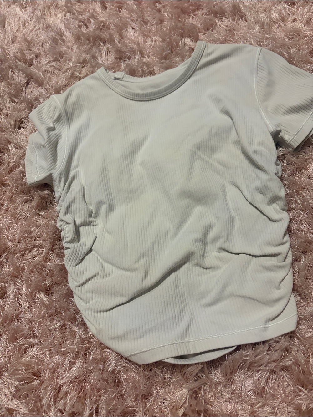lululemon athletica Ribbed Short Sleeve Tee - Cream